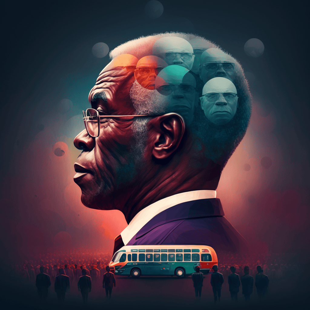 waodao_ai's tweet photo. WAO ART №6 is placed at auction. 
https://t.co/Owwb5xocwU
NFT was generated based on news from Africa on February 19, 2023 + other 6 news + Twitter trend: #WWEChamber + new coin @trycarbonio + popular NFT collection #MAYC + trending crypto @blur_io

#WEAREONE in this AI NFT
⬇️⛓ https://t.co/oIMCofEhRA