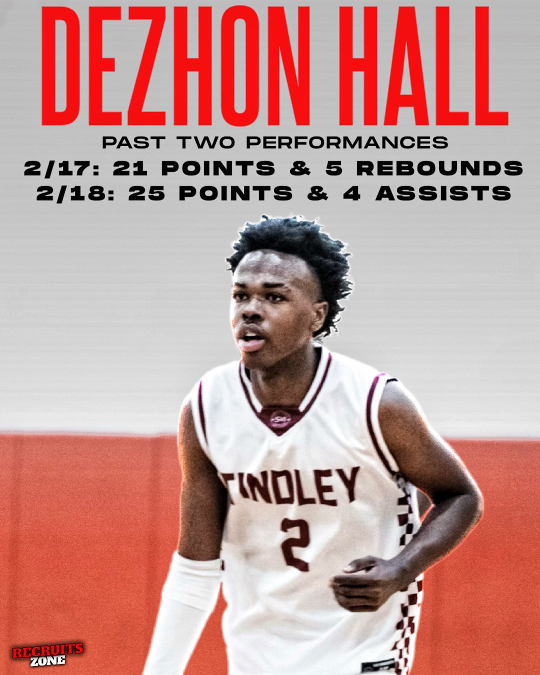 Recruits Zone on X: 2026 4 🌟 prospect DeZhon Hall will be