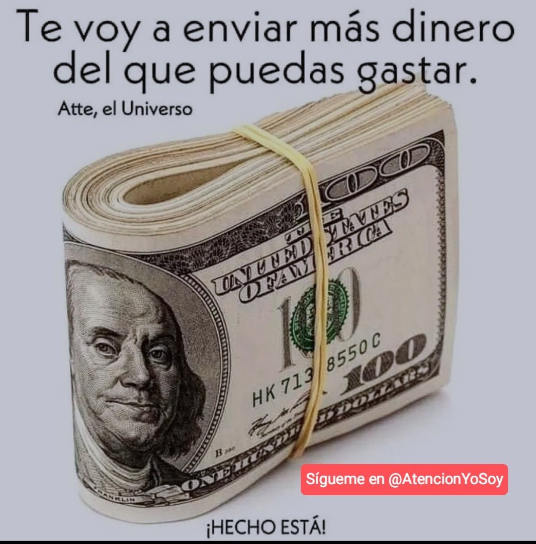 AtencionYoSoy's tweet photo. 🙏✨💫🌟Tip Riqueza🌟💫✨🙏

DECRETA: ASÍ ES

Recuerda que sentirse así es clave.

✨Hecho Está✨

🌟🙏Gracias por darle al Corazón❤️,por el Retweet🔄 y por regalarme un Hola en comentarios🙏🌟 https://t.co/eRMwhM6wp3