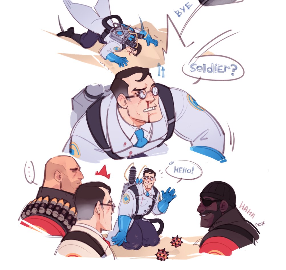 OohNooShoo's tweet photo. #tf2 #teamfortress2  #tf2medic

quick-fix moment 🥰 https://t.co/AzioKHvwq6