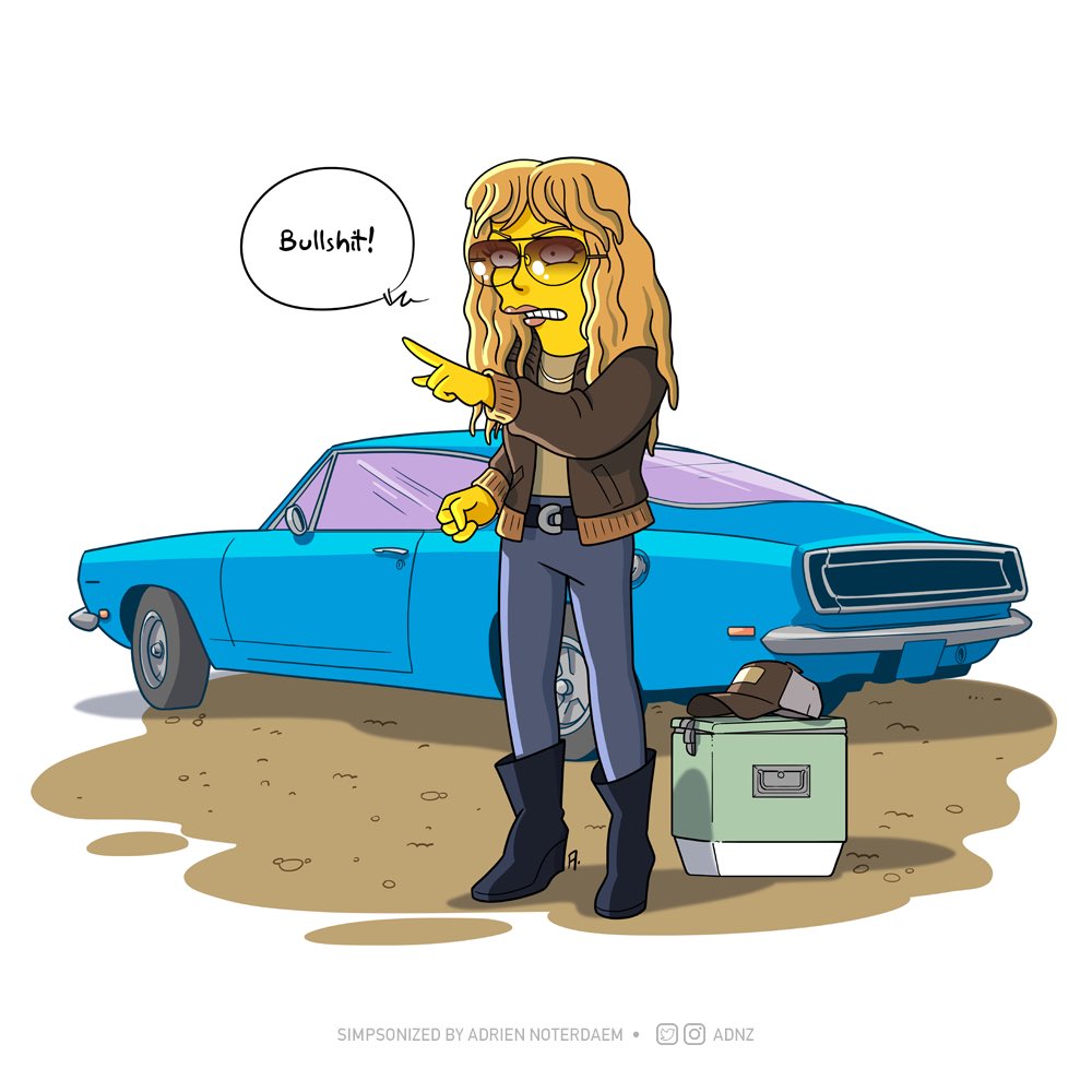 ADNz's tweet image. Poker Face #Simpsonized 😎 #PokerFace #peacock #tvseries