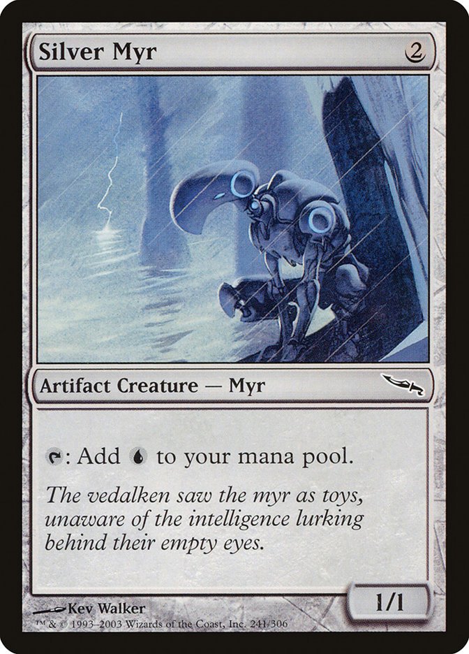 JasonVorthos's tweet photo. #deckoftheweek Mill all your opponents around the table in 1 turn

Puppet Conjurer
Intruder Alarm
Silver Myr
Altar of the brood
#combo https://t.co/IWEs5rfCNy