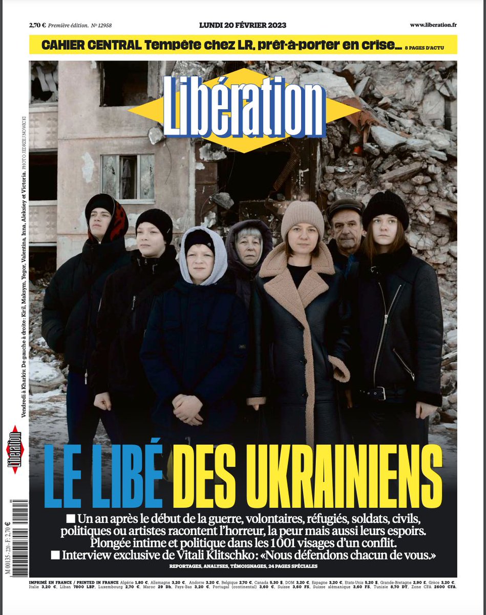Notre @libe spécial des Ukrainiens, racontés par eux-mêmes, et un peu par nous, et vus par de grands photographes. Ici @NowickiJedrzej