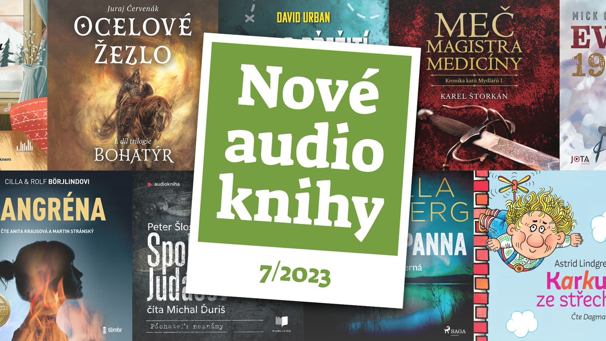 Nabídka audioknižních novinek je i tento týden opravdu pestrá. Schválně – kterou si vyberete vy?
youtu.be/SK7JKfMx2mI
<a href="/NaklJOTA/">Nakladatelství JOTA</a> <a href="/Grada_cz/">Nakladatelský dům Grada</a> <a href="/Tympanum_cz/">Tympanum audioknihy</a> <a href="/publixing/">publixing</a>