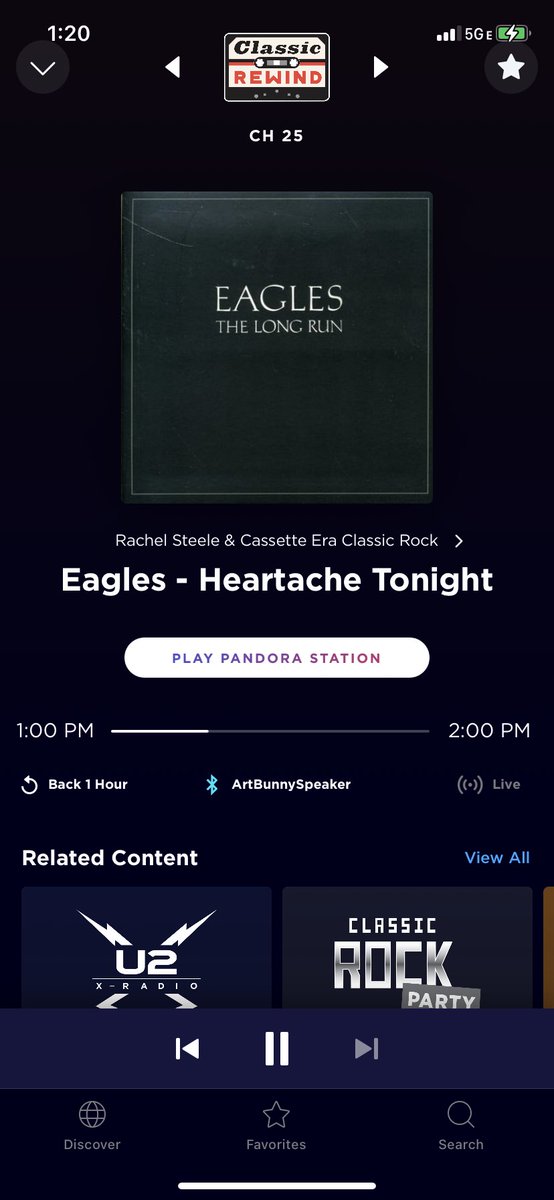 Chanty2u's tweet photo. This is surreal. @siriusxm #classicrewind is playing 2 songs at once. #DireStraits mixed with other musicians.  Now #Eagles. 
Was this a Test? https://t.co/NEUE8JTOqt