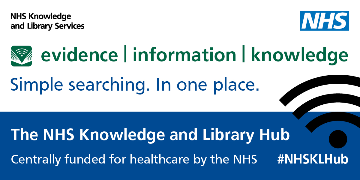 The NHS Knowledge and Library Hub is an easy-to-use platform with a significant range of trusted evidence and knowledge sources – centrally funded, free to healthcare staff, trainees and students orlo.uk/zZ2M4 #NHSKLHub #HEEKLS