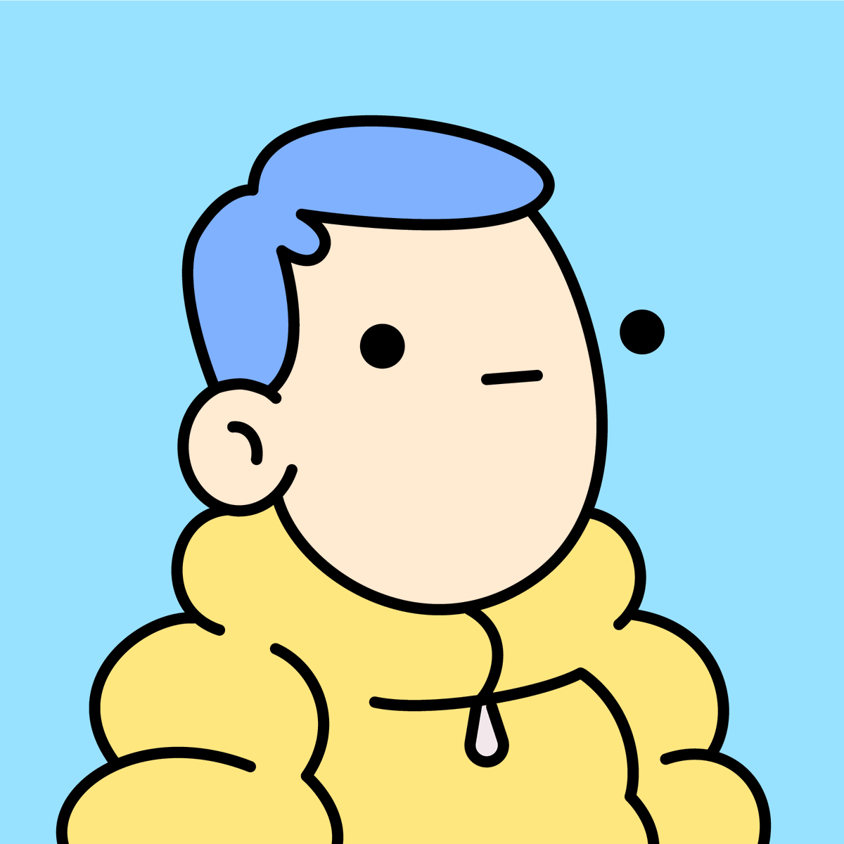 Finally, I already joined <a href="/doodles/">doodles</a> family.

Took a long time to get the right one.

It's not about the rarity but the combination between blue nerd hairstyle + pale skin + default face + blue background makes it most similar to my son :)

#Doodles