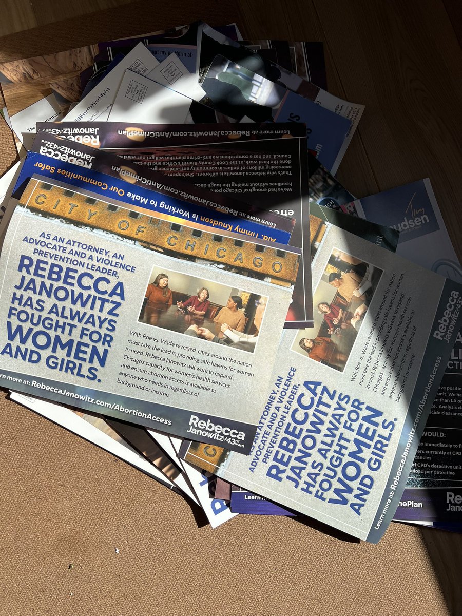 Talk about extremely wasteful. <a href="/RebeccaJanowitz/">Rebecca Janowitz</a> your campaign is nothing but spam. 22 + flyers in one week. You’re not getting my vote. Maybe you should focus on an environment friendly campaign <a href="/nbcchicago/">NBC Chicago</a> <a href="/ABC7Chicago/">ABC 7 Chicago</a> <a href="/cbschicago/">CBS Chicago</a>