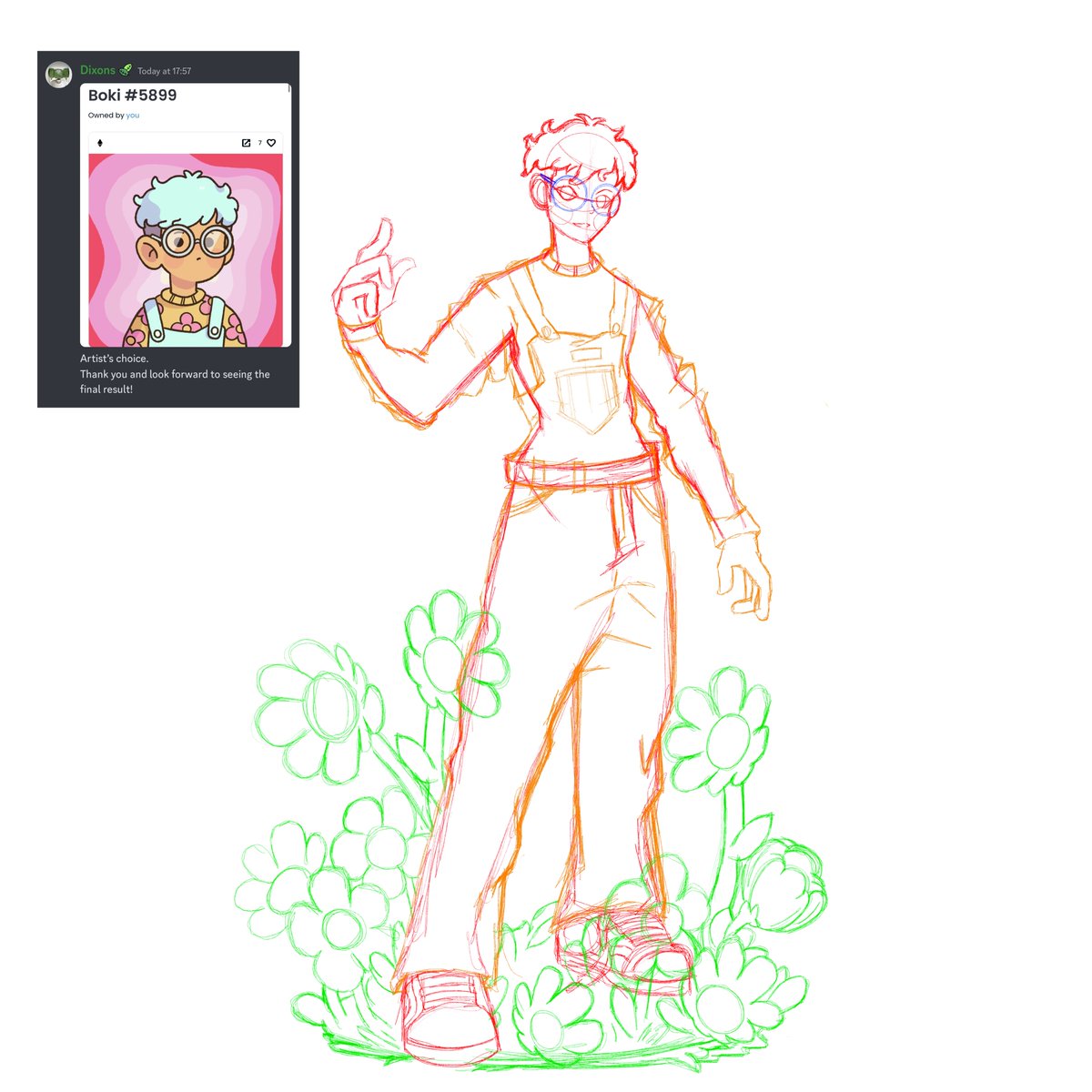 RAREwashere's tweet photo. Boki boki kinda day W.I.P 📝®

commissioned by the @BokiNFT team for winners of the Boki Games Season 2! Shouts to @FelYel_ &amp; the winner @tylefloors13 🫶🏽® https://t.co/urLPFa93bd