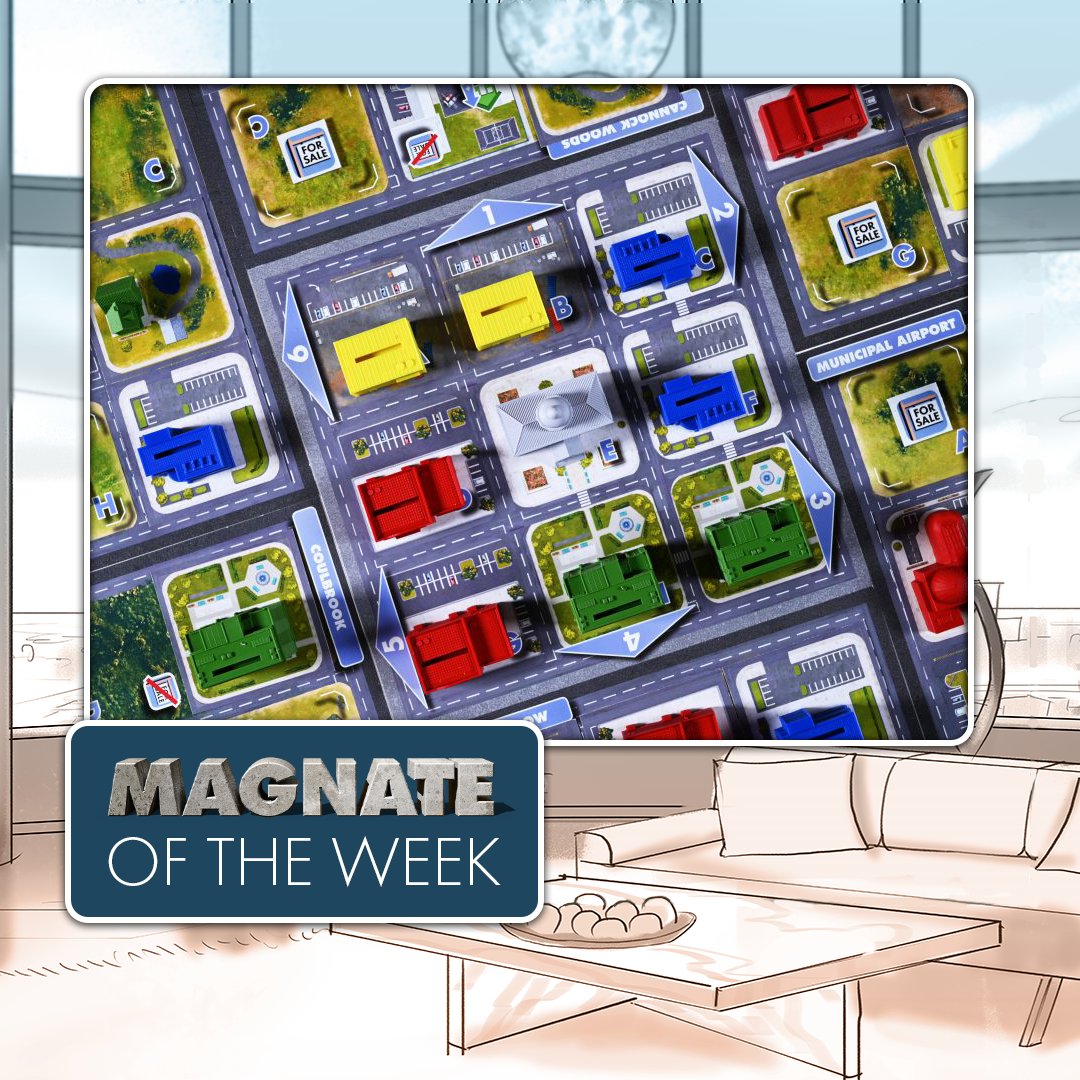 PlayNaylorGames's tweet photo. It’s time! #MagnateoftheWeek time!
@MarcTTG at the Thoughtful Gamer commented that they dug how the choices mattered, and how while the game seems exaggerated, it drives home the satire of the game. Thanks so much for playing Marc! https://t.co/3c9fMORUON
