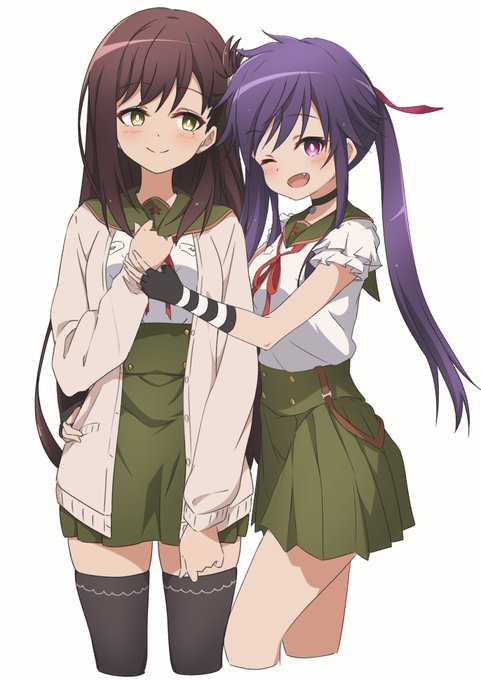 お題箱よりがっこうぐらし！ 若狭悠里 恵飛須沢胡桃#がっこうぐらし #schoollive 