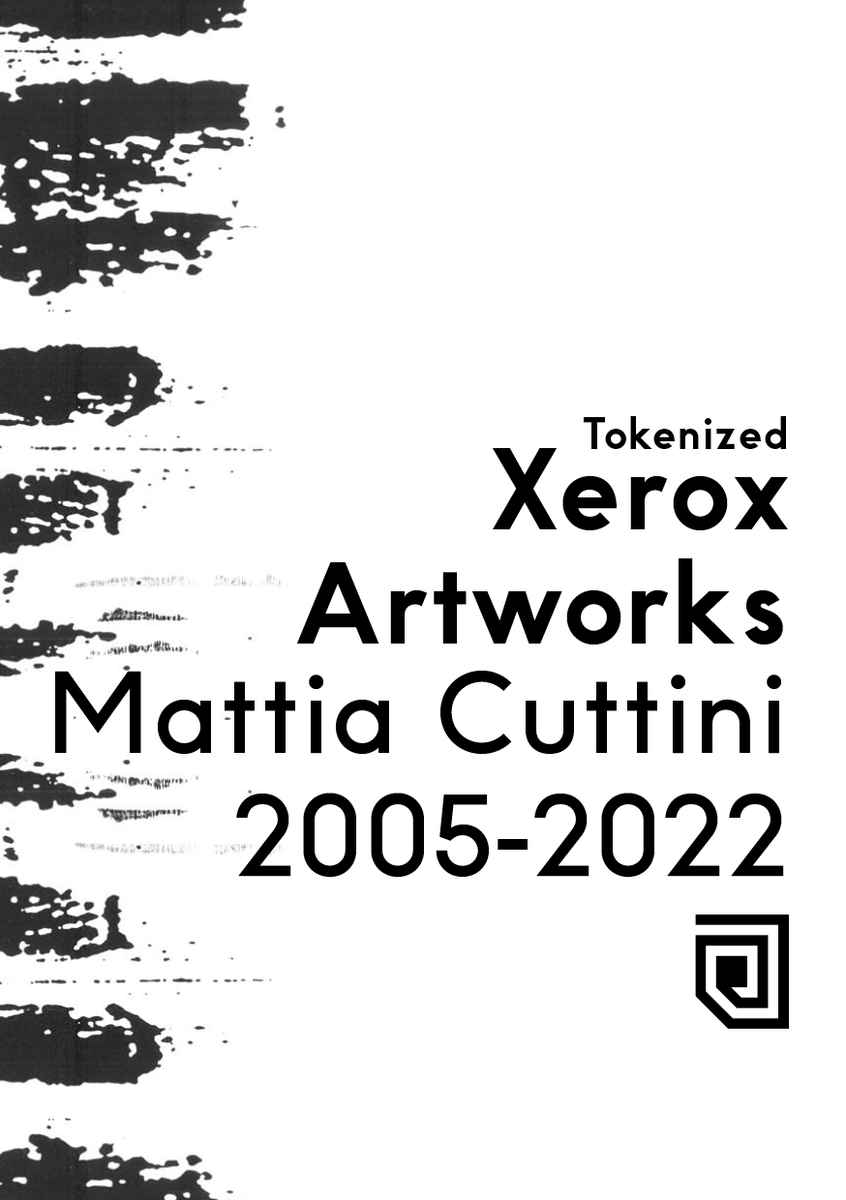 MattiaC's tweet photo. Tokenized
Xerox
Artworks
Mattia Cuttini
2005-2022

first small piece from a series!

@BraidottiChiara !!! https://t.co/jCTC939tXO