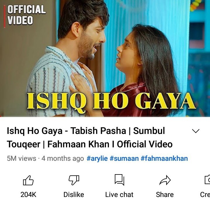 umarxeashami's tweet photo. 5 million complete🔥🔥🔥
Ishq ho gaya
Congratulation all fd 🎉🎉❤❤🔥
VIEWERS CHOICE SUMAAN
#SumbulToqueerKhan
#FahmaanKhan #Sumaan https://t.co/mOXRRnu3vE