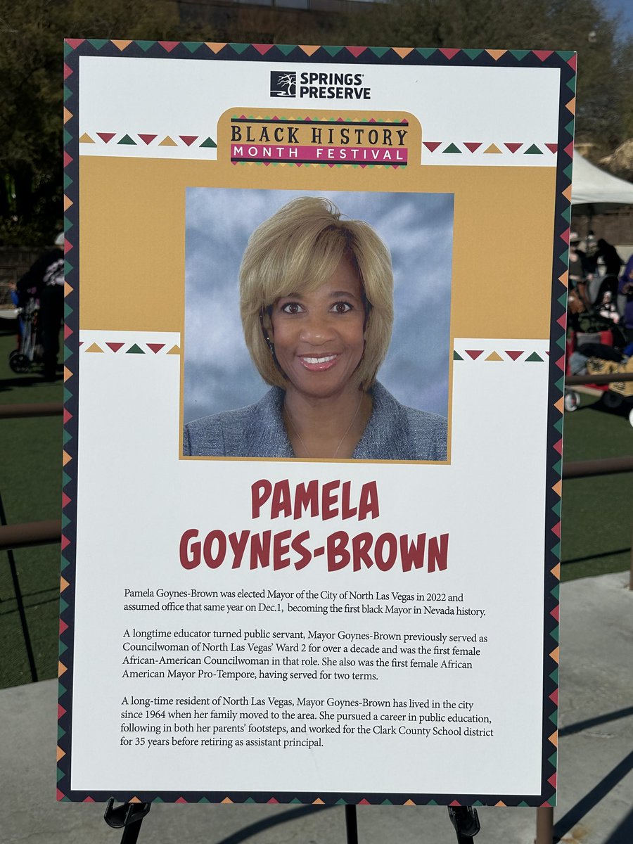 Thank you to <a href="/SpringsPreserve/">Springs Preserve</a> for hosting an incredible Black History festival. It's so wonderful serving with <a href="/CouncilmanCrear/">Councilman Cedric Crear</a> and <a href="/WillMcCurdyII/">William McCurdy II</a>, both tireless public servants. Your dedication to showcasing and celebrating the rich history of our community is truly inspiring.