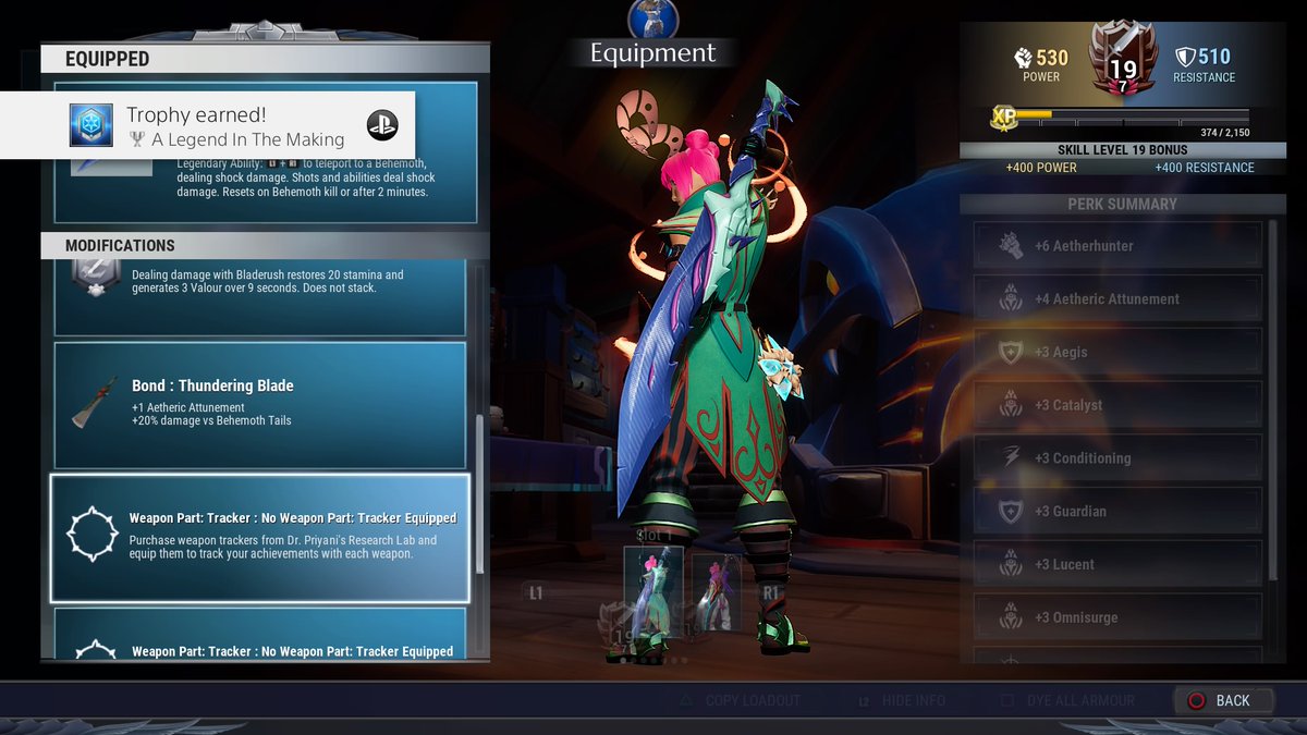 FullTyltMama's tweet photo. Dauntless
A Legend In The Making (Silver)
Craft and Bond a Legendary Weapon #PS4share https://t.co/G74Og71lWn https://t.co/cCDlDeGBKB
