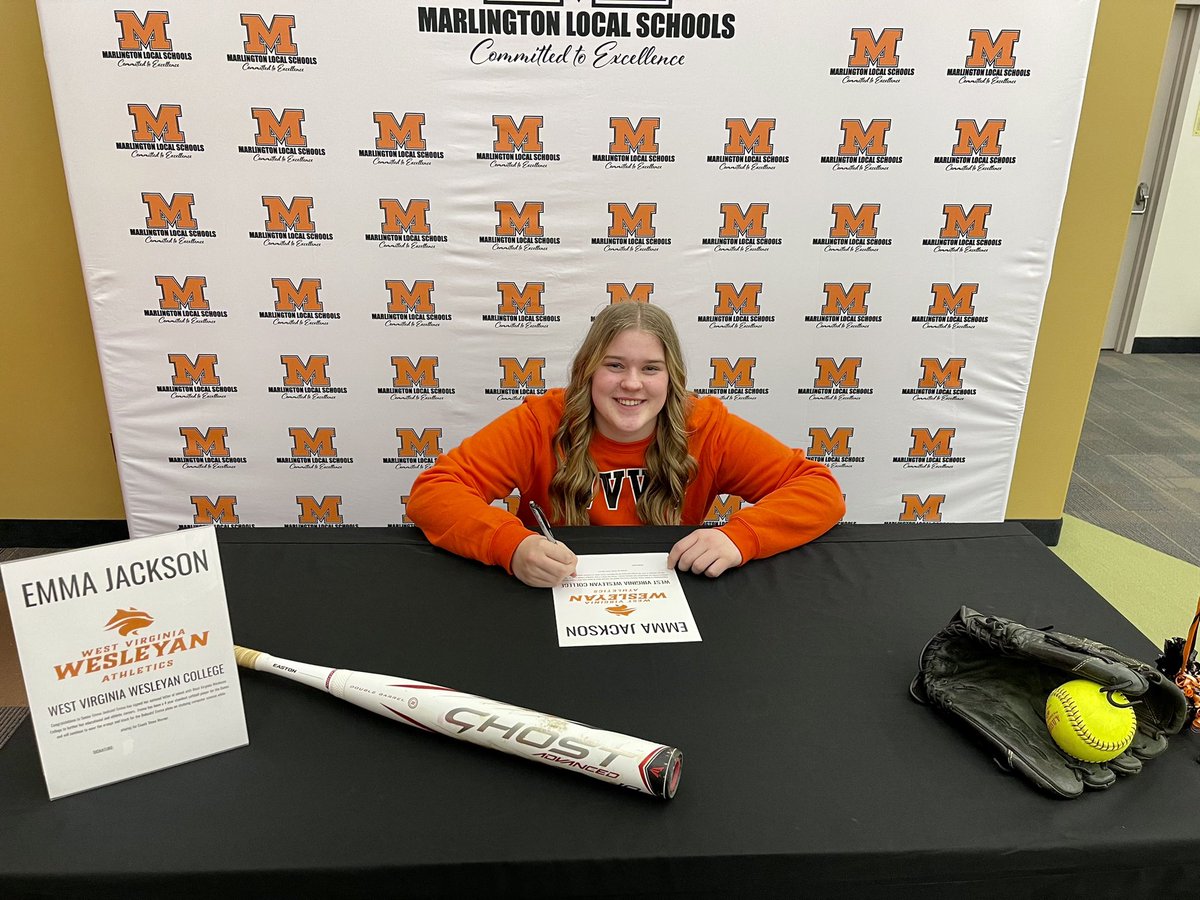 em_jackson20's tweet photo. I am so excited to officially announce my commitment to further my academic and athletic careers at West Virginia Wesleyan College. Thank you to my family, coaches, teammates, and friends that helped me get this opportunity. Very excited for these next 4 years!! Go bobcats🧡🖤 https://t.co/G0qEm5M8Dl