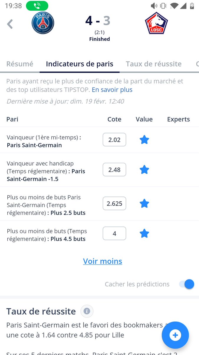 tipstop_co's tweet image. #PSGLOSC parfaite anticipation du marché