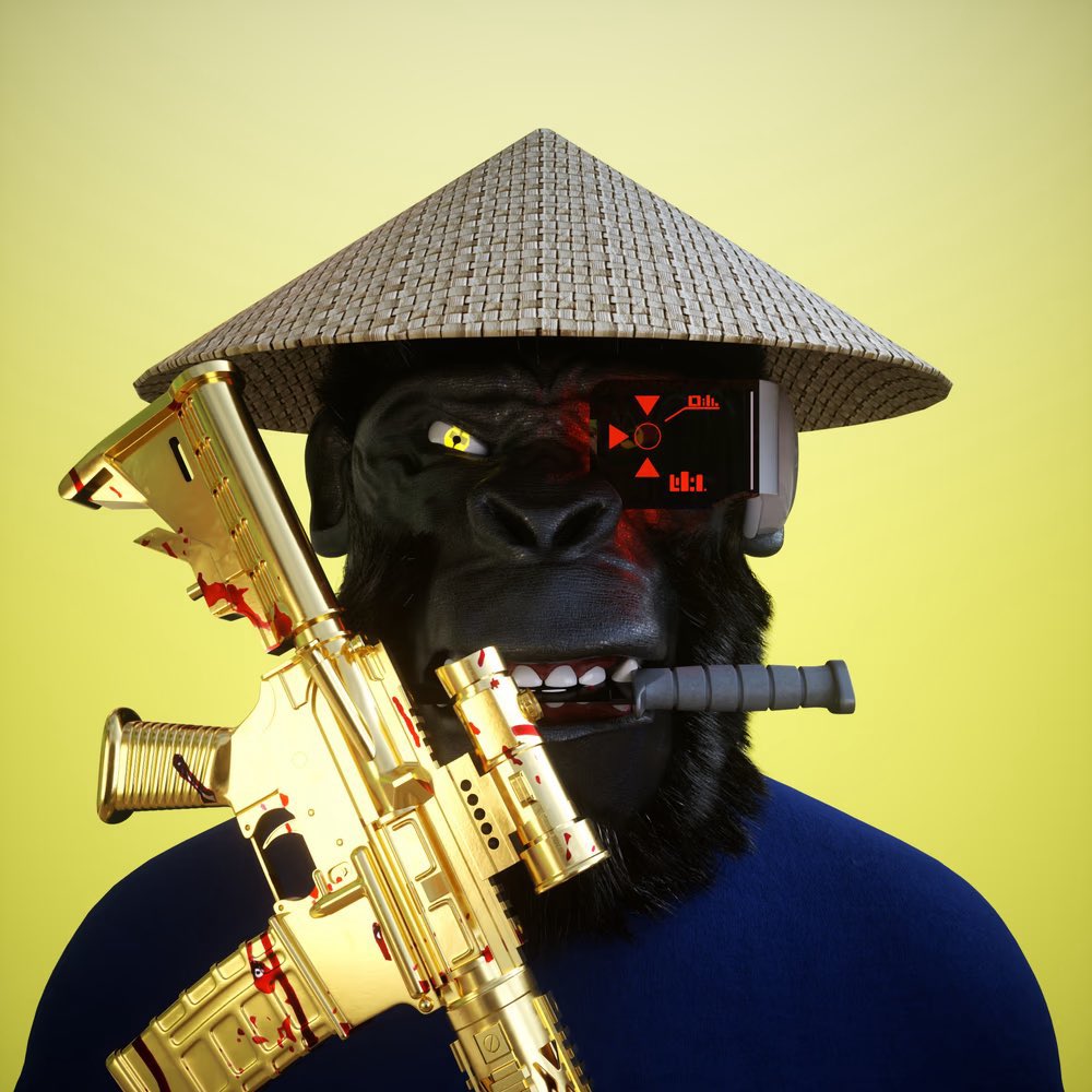 Forgot to run this GOLD RIFLE Kong in Titan radio yesterday. 

Giving this away in the AKCB Space! 

-Rt &amp; Tag 3 friends. 

Must be in the space to win 👇 

x.com/i/spaces/1Mnxn…