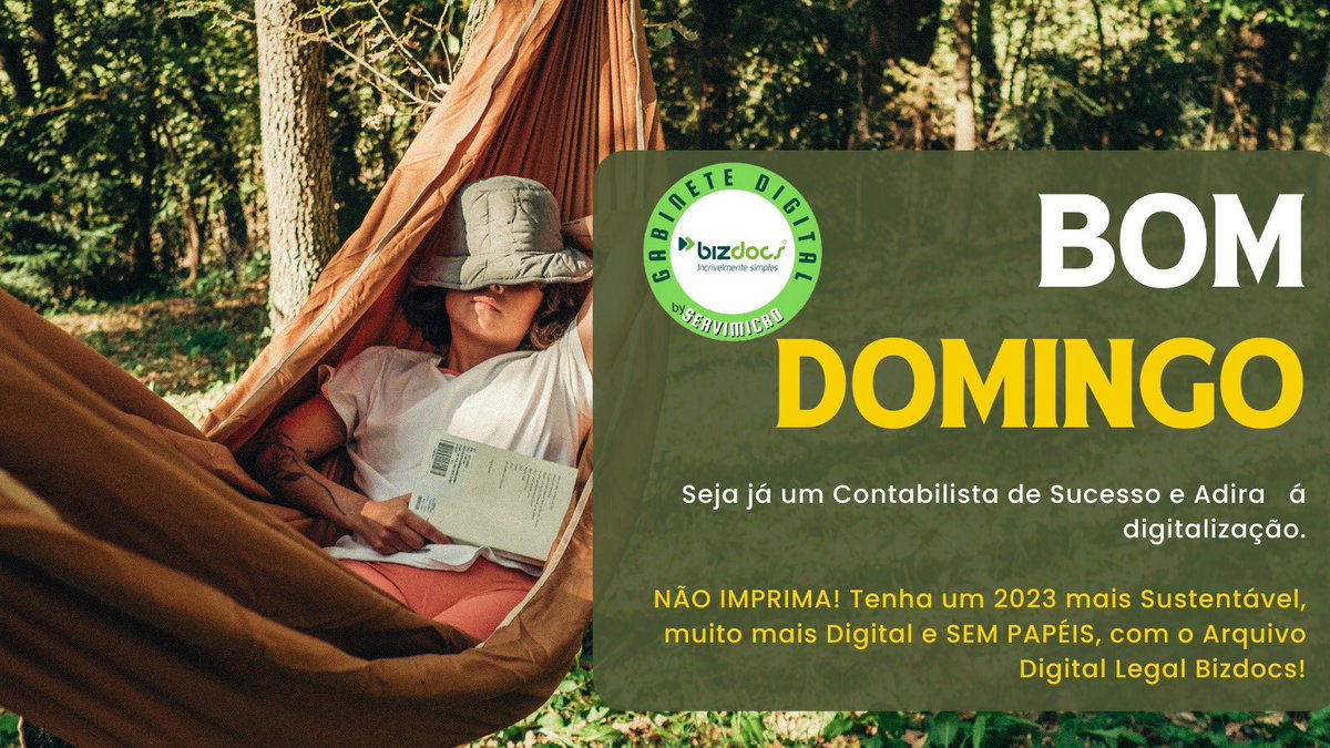 servimicro's tweet photo. Bom Domingo 😄

Seja já um Contabilista de sucesso e adira á digitalização.

NÃO IMPRIMA! Tenha um 2023 mais Sustentável, muito mais Digital e SEM PAPÉIS, com o Arquivo Digital Legal Bizdocs.

#servimicro #software #bizdocs #ArquivoDigital #sustentável #marketing #digital https://t.co/qlM1FXtqRt