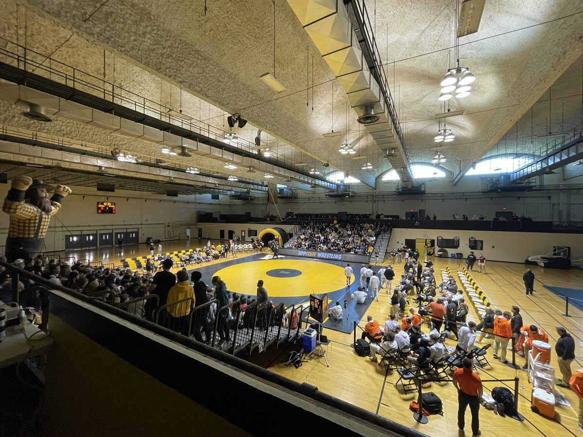 Raquel, MS, RD, LDN (@gallardo_rachel) on Twitter photo the energy in Varsity Gym is indescribable right now - #20 <a href="/AppWrestling/">App State Wrestling</a> and <a href="/GoCamelsWrestle/">Campbell Wrestling</a> - both undefeated in #SoConWR duals, will decide the conference championship today LIVE on <a href="/AppStateGrind/">The Grind</a> <a href="/TheRokfin/">Rokfin</a> the energy in Varsity Gym is indescribable right now - #20 <a href="/AppWrestling/">App State Wrestling</a> and <a href="/GoCamelsWrestle/">Campbell Wrestling</a> - both undefeated in #SoConWR duals, will decide the conference championship today LIVE on <a href="/AppStateGrind/">The Grind</a> <a href="/TheRokfin/">Rokfin</a>