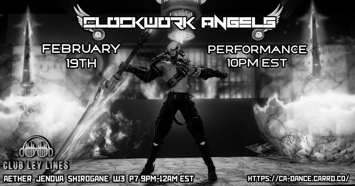 SolaraLeocor's tweet photo. It’s Sunday and you know what that means! We're dancing ***TONIGHT*** at @CLeylines!!
Show starts at 10 pm EST!!

#AetherDC, Jenova, Shirogane, W3 P7 
#GPOSERS #FFXIV #Macrodance https://t.co/2Sd4SzBPIO