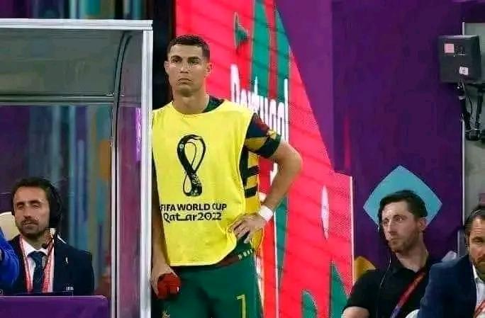 EckoDrp's tweet photo. Ronaldo fè gòl koufran depi lè ti Gavi nan bibon 😂🚶🏾‍♂️ https://t.co/b0Q48gIw6Y
