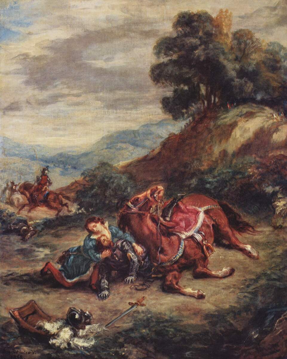 Eugene Delacroix on Twitter "The death of Laras, 1858 delacroix 
