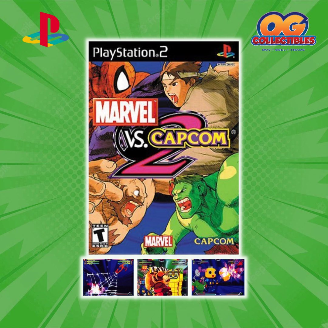 OGCollectibles's tweet photo. Marvel Vs Capcom 2 👾
.
.
We just got in this gem 💎 Now Available In-Store! 🔥
.
.
#sony #sonyplaystation #sonyplaystation2 #playstation #playstation2 #sonyps2 #ps2 #ps2games #buyselltrade #ogcollectibles #gamestore #mvc #mvc2 #marvel #marvelvscapcom #marvelvscapcom2 https://t.co/pDi05NEh4V