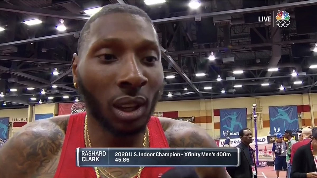 Remember Coach Pincock’s last USATF National Champion? Rashard Clark, 2020, 400m Indoor. Coach P has now coached 2 USA Champs since 2020. <a href="/TTFCA/">TTFCA</a> <a href="/Lion_Athletics/">East Texas A&M Lion Athletics</a>