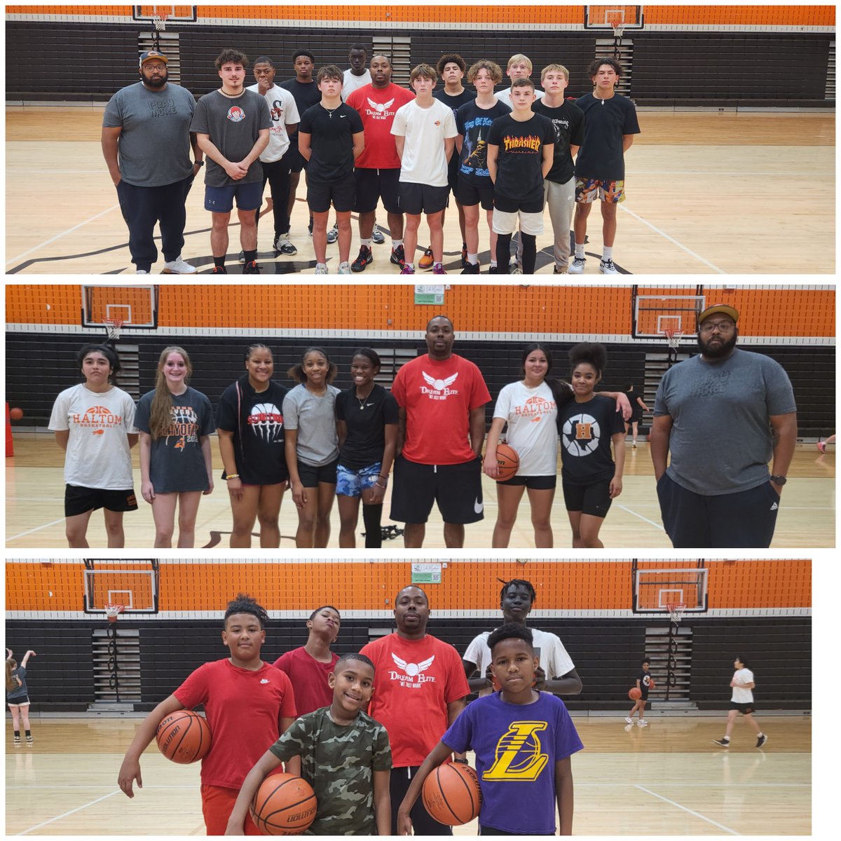 DREAMELITEWJW1's tweet photo. Yesterday was a great day in the gym. We appreciate everyone who came out to give Dream Elite an opportunity. We will be contacting parents soon, and we are looking forward to a great season.
#dreamelite
#wejustwork
#SecondIINone https://t.co/eUtn1eTstL
