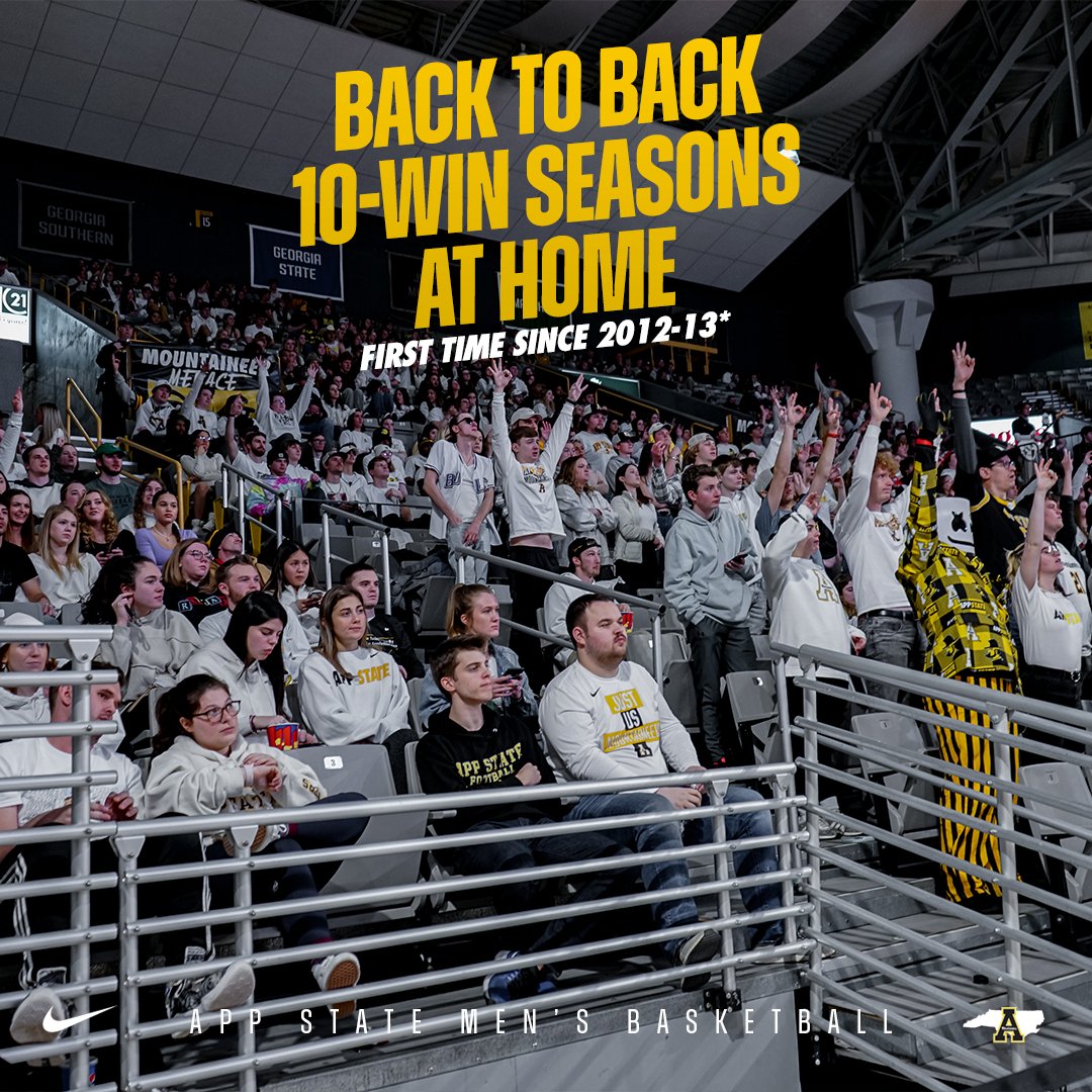 Thank you, #AppNation for packing Holmes this season! We won 10+ games at home in back-to-back seasons for the first time in 10 years! 

#TakeTheStairs