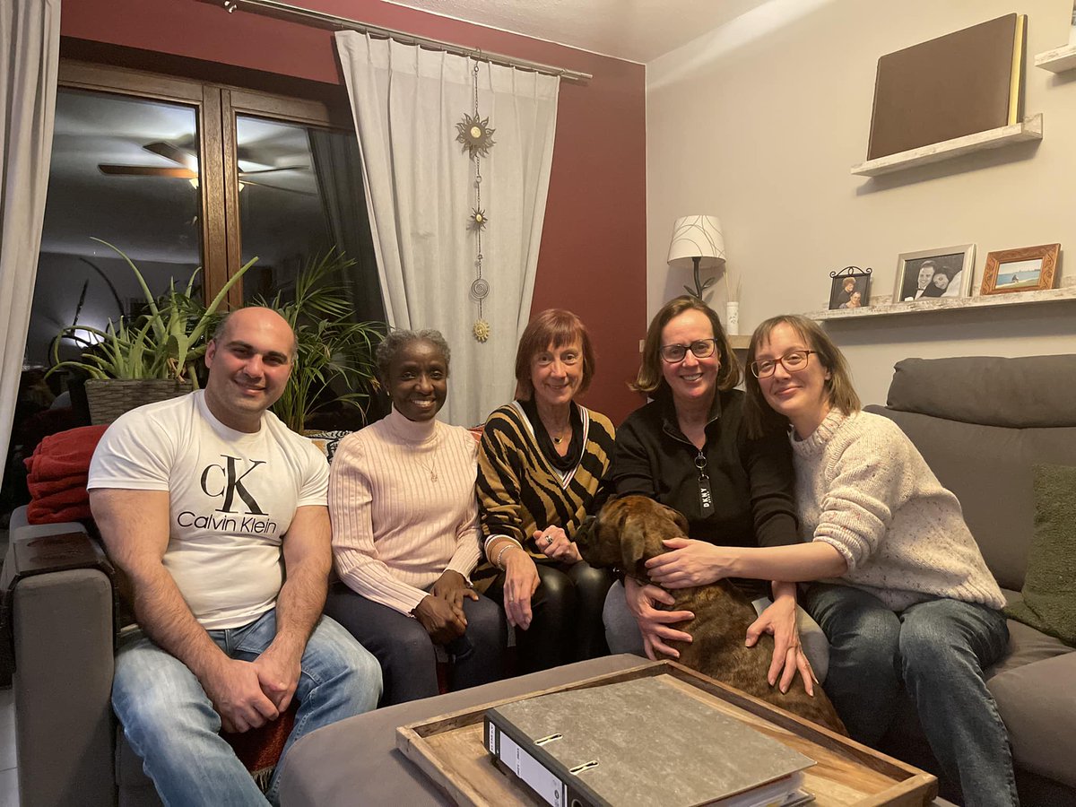 ELTAS13's tweet photo. After a fun and productive committee meeting, with honorary member Gracie the boxer. Looking forward to bringing you lots of exciting events in the next few months. #tefl #tesol #teachingEnglish #professionaldevelopment #teamELTAS https://t.co/OBHst7xG2s