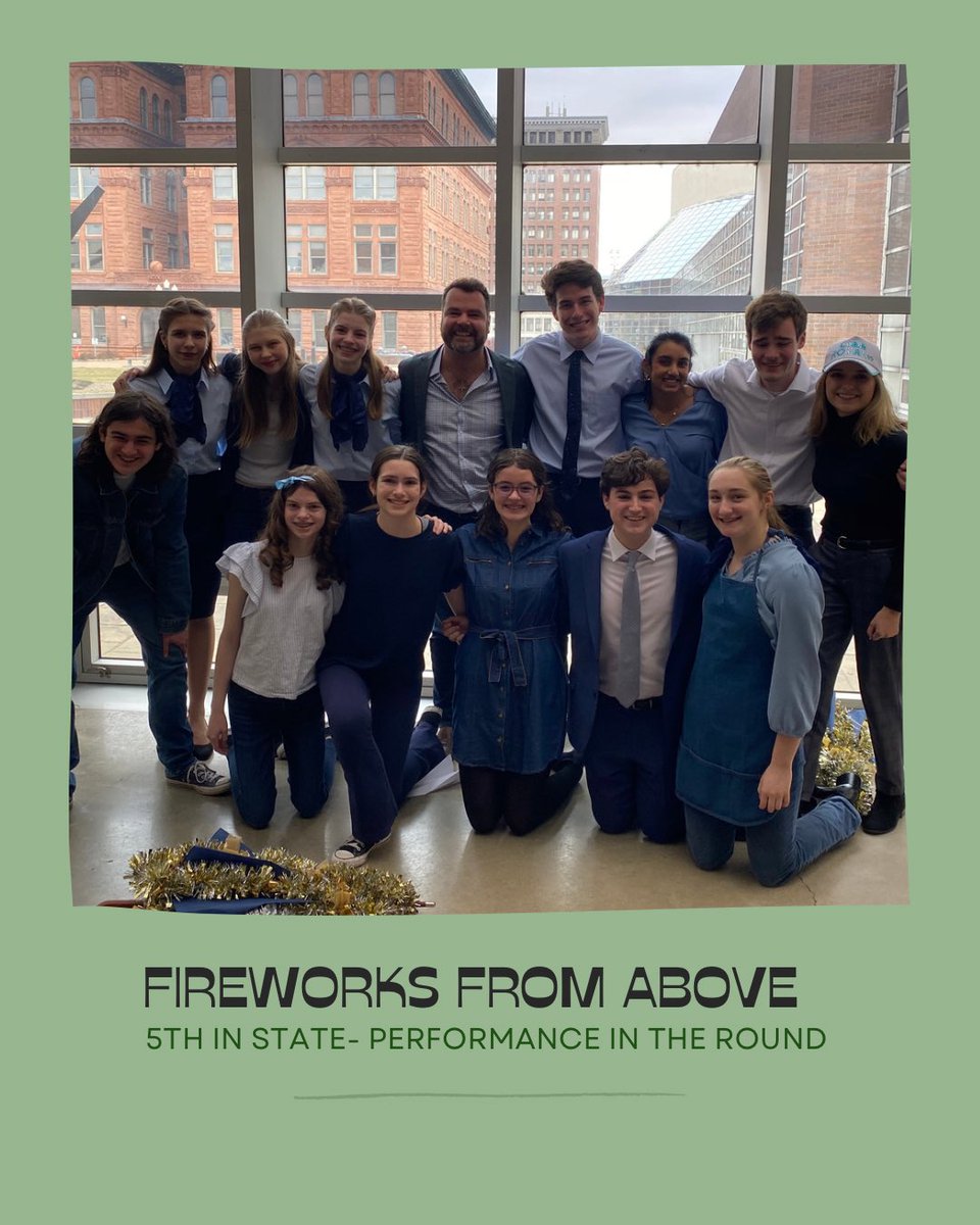 Glenbard West’s cast of Fireworks from Above placed 5th in Performance in the Round at the <a href="/IHSA_IL/">Illinois High School Association #IHSA</a> State speech completion in Peoria yesterday! We’re so proud of this group!