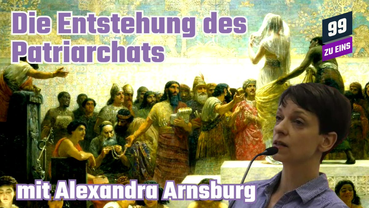 99zueins's tweet image. Was ist das Patriarchat? Ist es ein System von Ideen und Einstellungen, oder, ist es historisch geworden und konkrete Herausbildung verschränkt mit der Art und Weise, wie Gesellschaften jeweils produzieren und daraus ableitbar? Di 20 Uhr mit @AArnsburg youtube.com/watch?v=AkJFo8…