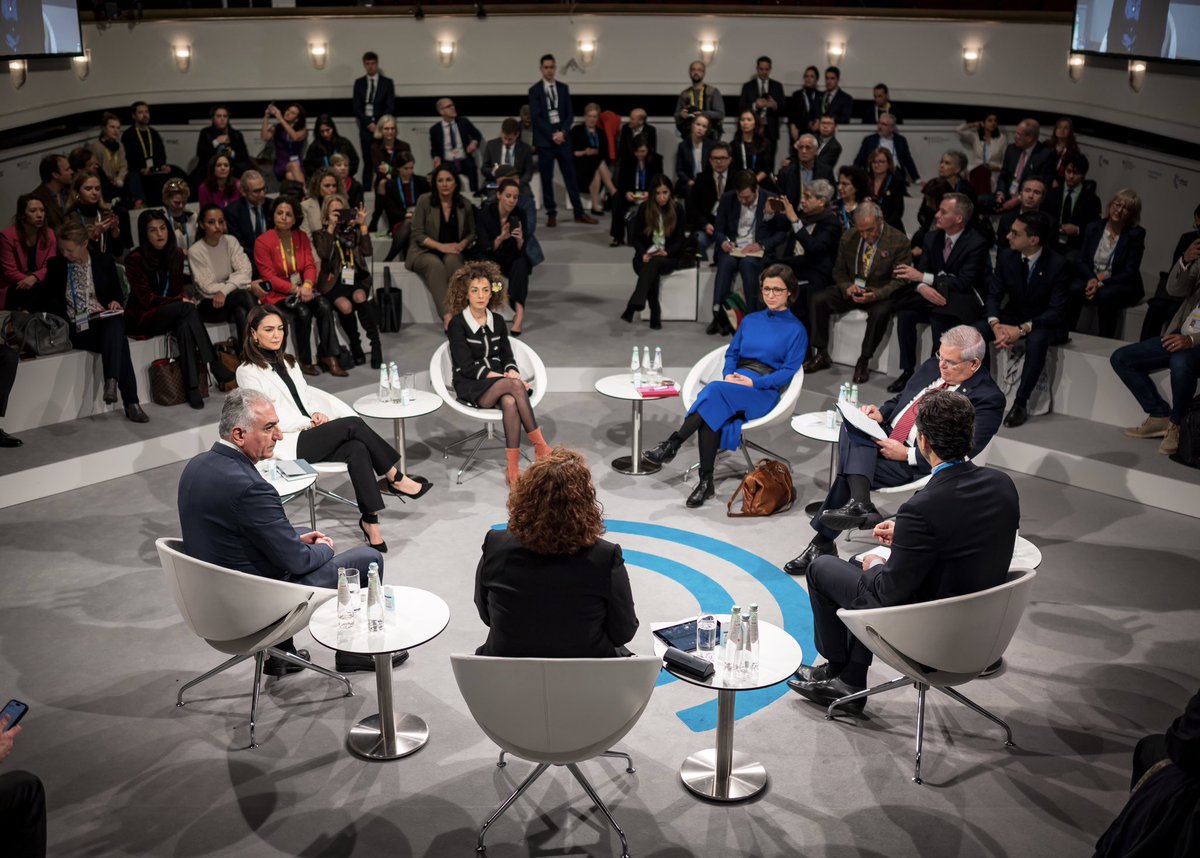 NazaninBoniadi's tweet photo. This year at the @MunSecConf it was the voices of advocates for the Iranian people that were heard, not their oppressors. #MSC2023 

Moderators: @ksadjadpour &amp; @MaloneySuzanne
Panelists: @AlinejadMasih, @PahlaviReza, @HNeumannMEP, @SenatorMenendez &amp; me.
#WomanLifeFreedom https://t.co/JTZhdxd8Py