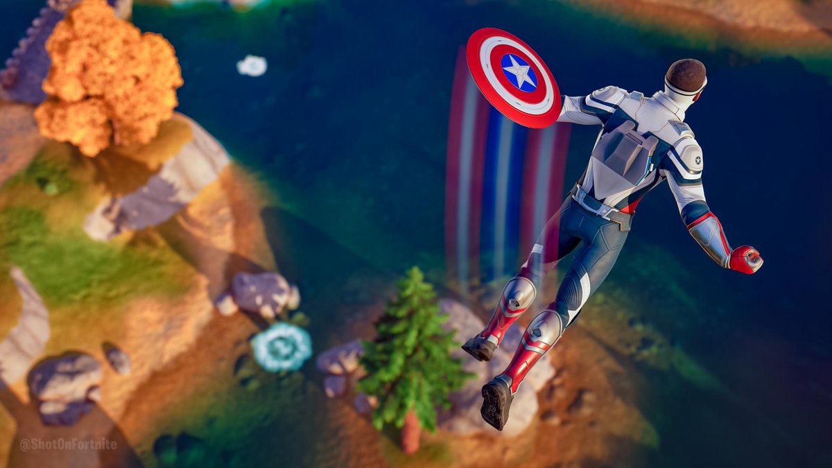 ShotOnFortnite's tweet photo. A few more from Cap.
Had to do one with Steve's classic shield. Yes, it's very America, it's meant to be, it's Cap after all! ๐บ๐ธ
Thanks for all the support this weekend, it's been crazy, in the best way! ๐ซถ
#Fornite #Fortography #FortniteMostWanted #CaptainAmerica #ItDoesnt https://t.co/POYsfTfvTC