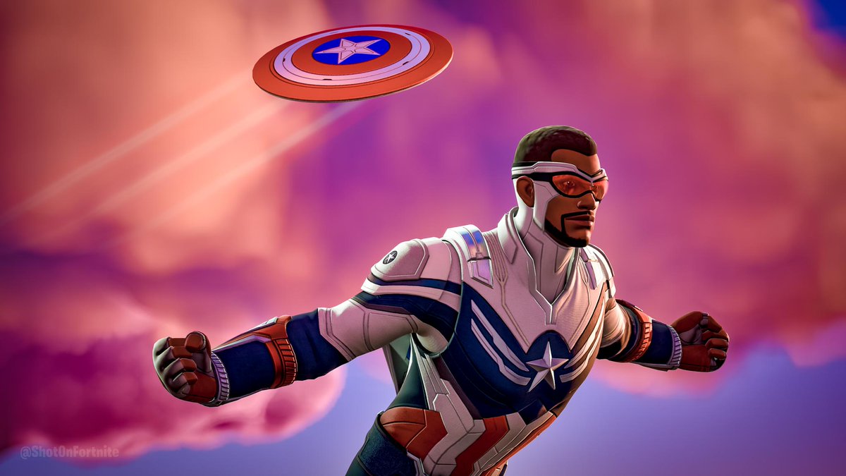 ShotOnFortnite's tweet photo. A few more from Cap.
Had to do one with Steve's classic shield. Yes, it's very America, it's meant to be, it's Cap after all! ๐บ๐ธ
Thanks for all the support this weekend, it's been crazy, in the best way! ๐ซถ
#Fornite #Fortography #FortniteMostWanted #CaptainAmerica #ItDoesnt https://t.co/POYsfTfvTC