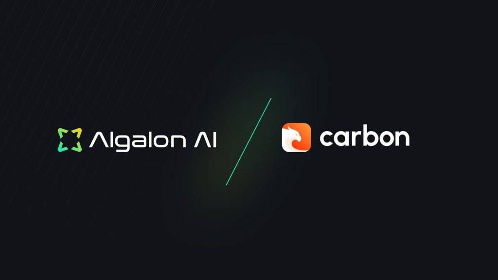 CryptoTony__'s tweet image. Big moves from @AlgalonAI / $AiFi who have teamed up @trycarbonio / $CSIX to bring the first #AI extension to their 5 million users 💪🏻