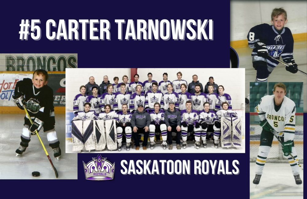 The Saskatoon Royals Organization would like to acknowledge #5 Carter Tarnowski last regular season game.  

Thank you Carter !