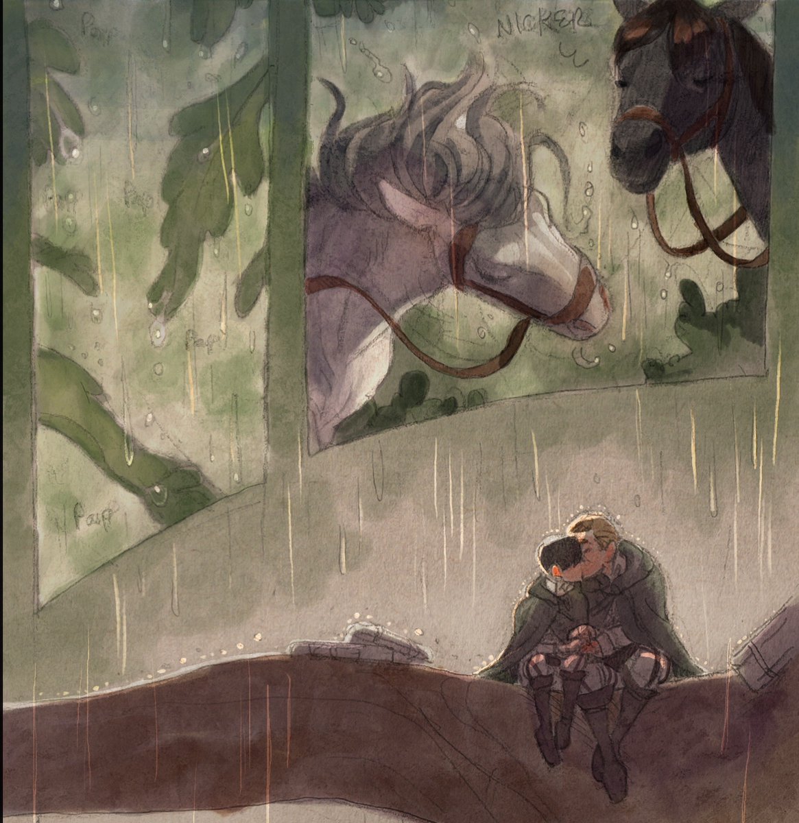 Nebs_Studios's tweet photo. Levi and Erwin sitting in a tree

K-I-S-S-I-N-G

#eruri #AttackOnTitan #leviackerman #erwinsmith #ErwinXLevi https://t.co/aiHvuLmheO