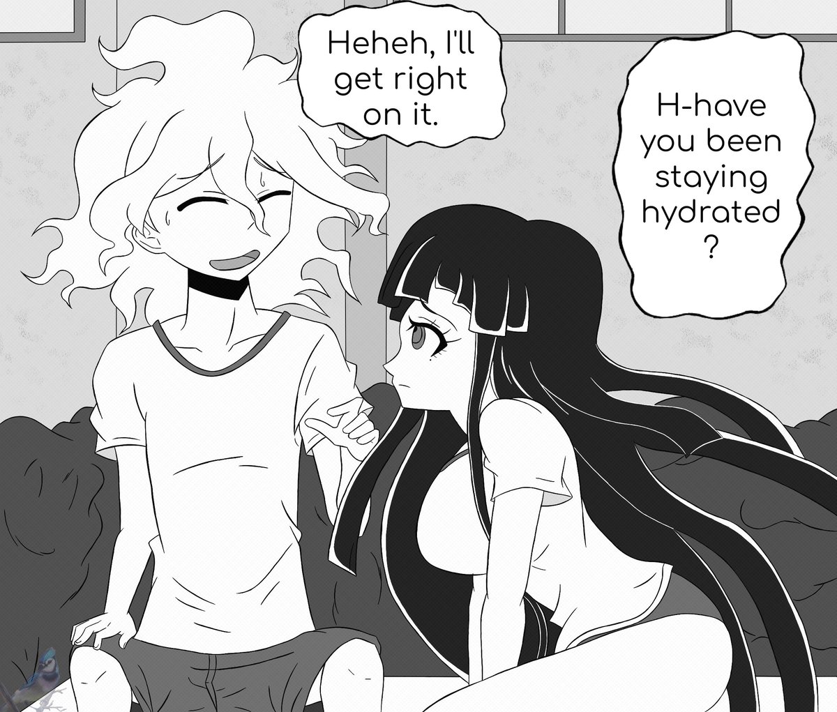TLBBluejay's tweet photo. "Mikan is a control-freak abuser." ~ 🤡

Heh, yeah right..  𓁹‿𓁹

#Danganronpa
#DanganronpaManga
#DanganronpaFanart
#DespairArc
#DanganronpaNagito
#DanganronpaMikan
#NagitoxMikan
#MikanxNagito
#KomaedaxTsumiki
#TsumikixKomaeda
#NagiKan
#Komamiki
#Tsumaeda
#Manga
#MangaColoring https://t.co/GU9eJppCph