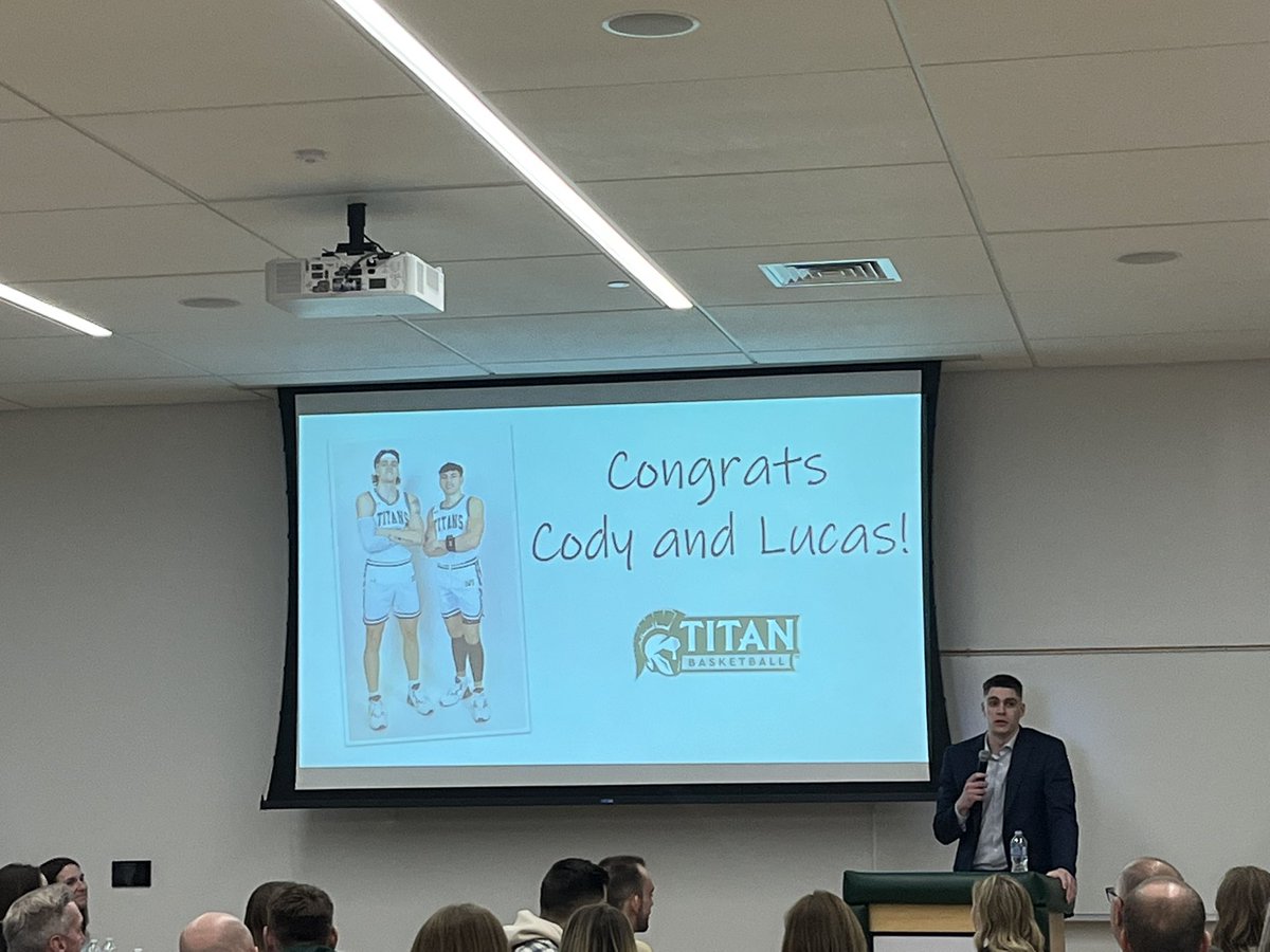 IWUBasketball's tweet image. Last night, we had the opportunity to honor our two senior captains at the annual senior banquet. Thank you for your dedication and commitment over the past four years, Lucas and Cody! #TGOE