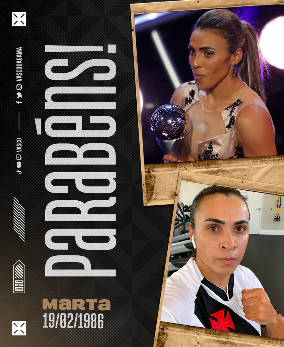 VascodaGama's tweet photo. ＲＡＩＮＨＡ 👸

Neste domingo, a Maior Jogadora de todos os tempos completa 37 anos de vida!

Parabéns, Marta! 👏

É um orgulho 𝗚𝗜𝗚𝗔𝗡𝗧𝗘𝗦𝗖𝗢 ter você como Cria da Colina! 💢

#VascoDaGama https://t.co/qicjOu8DHo
