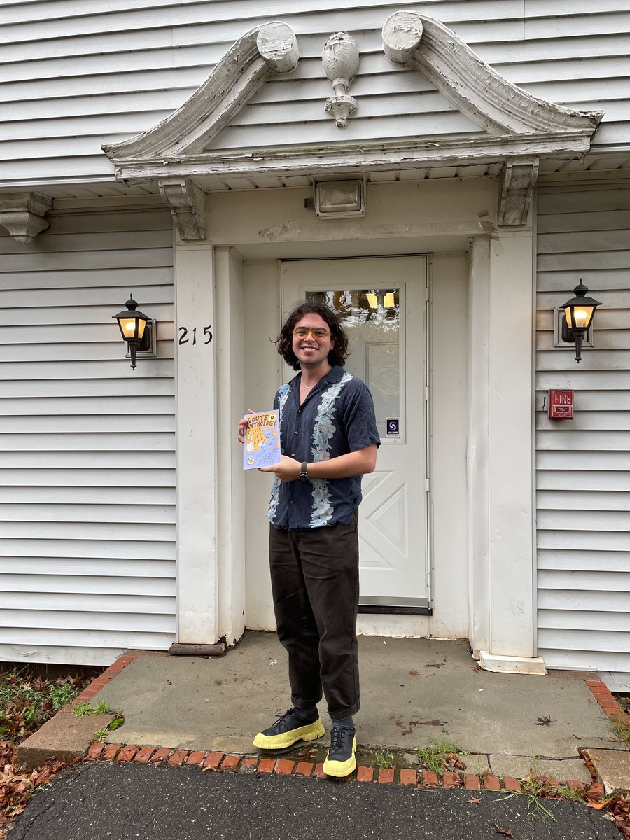 Oliver Egger ’23 was named one of five Connecticut Collegiate Poets by the Connecticut Poetry Circuit for 2022-23, joining students from Eastern &amp; Western Connecticut State, Quinnipiac, &amp; Yale Universities. Egger will travel the state participating in poetry readings and events.