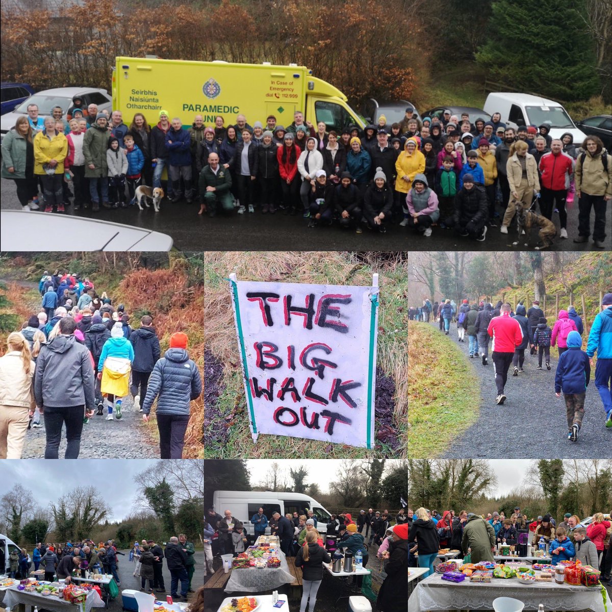 bronataaffe's tweet photo. Yesterday was an amazing day! Some turnout for #thebigwalkout with @EMedSligo Well done to all who organised a brilliant day! 80+ people for a near 10km hike….unbelievable! 🤍⛰️🦮🚶‍♂️🏥🚑 #irelandsfittested #wegotthis #sligoed #family https://t.co/xqDLdgAJOE