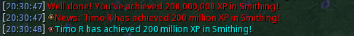 Timo_rs's tweet photo. 200m xp in smithing achieved🥳 #9/28 https://t.co/ElzPndnxCf