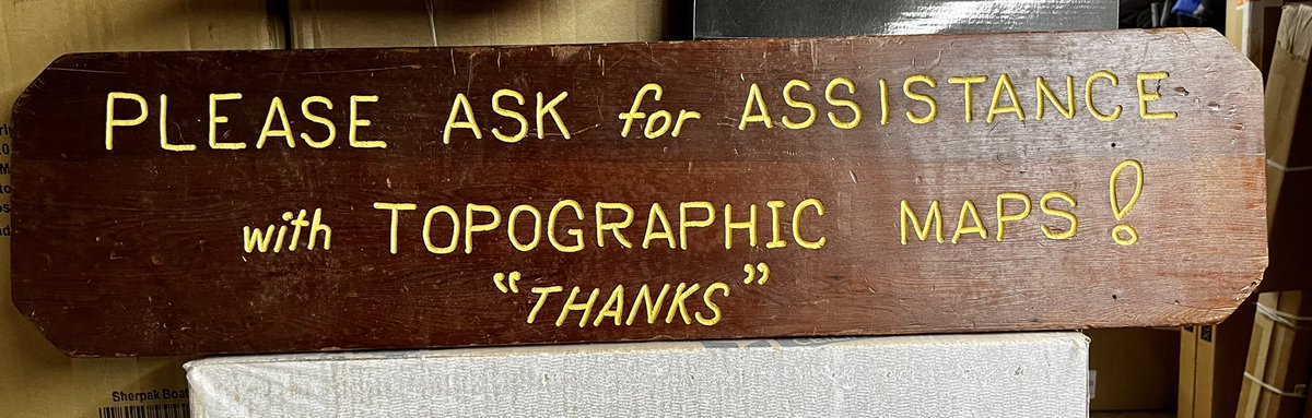 KipAuthor's tweet photo. Old sign at day job. Unfortunately we no longer sell local quad maps 😞 It makes me so sad that so many people don’t know the basics of reading this type of map 😞 #mapandcompass #maps #orienteering #indieauthor https://t.co/HKA3qLj1ZS