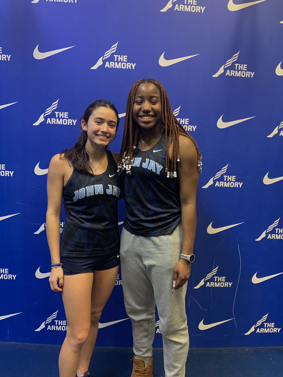 JohnJayXCTF's tweet photo. Arianna Gonzalez and Maia Perillo both qualified for the NYS meet today. Maia finished second in pole vault and Arianna was third in the 300! https://t.co/shNY48bKNy