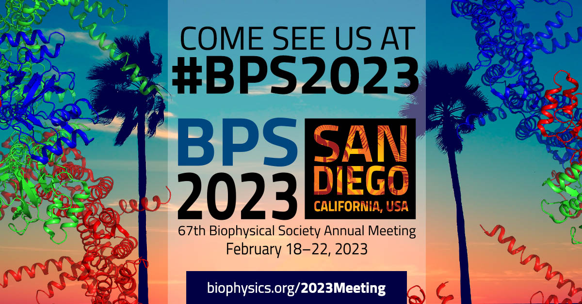 Exciting news! The #BPS2023 Exhibition is now open! Head over to booth 532 to learn about #smFRET and how it can complement your #cryoEM, #crystallography, #moleculardynamics, #TIRF, and #alphafold research. 

We'd love to hear about your work too! See you there!