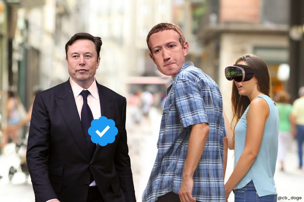 Facebook is now copying Twitter. 

Mark Zuckerberg announces Blue Checkmark for $12 a month. 🤣 <a href="/elonmusk/">Elon Musk</a>